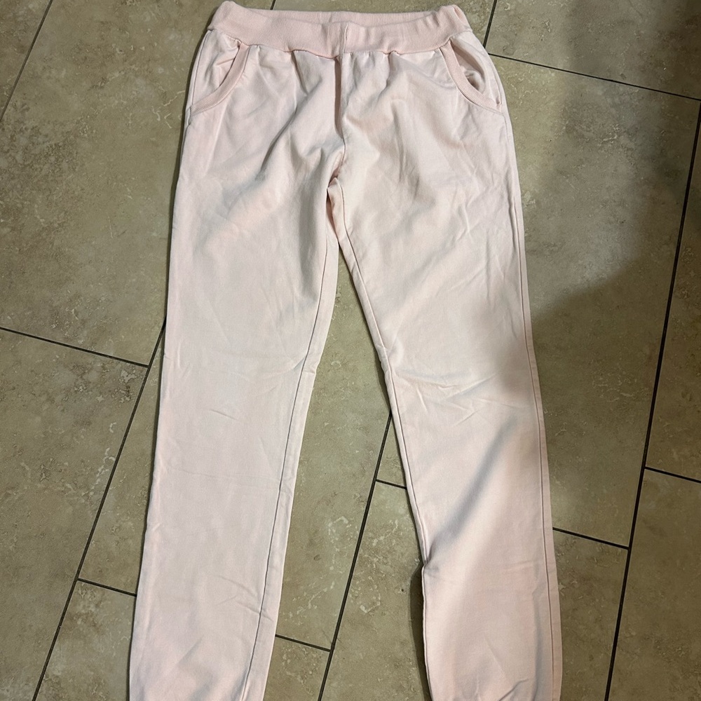 5/25$This Is 2 Of 5!! Baby Pink Hoodie & Sweatpants Set Loungewear small - Picture 7 of 16